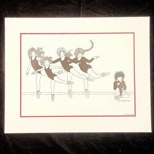 Julie Corsover Children's Prints "Ballet"  - Vintage 1976 Unframed: New